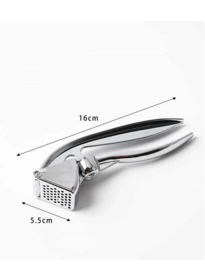 ماستر جولد هراسة ثوم يدوي من الفولاذ المقاوم للصدأ احترافية و عالية الجوده | مكبس قوي بتصميم مريح و مقاومة للصدأ | تقطيع سريع للثوم الفلفل والزنجبيل | أداة مطبخ احترافي مقاوم للصدأ - Image 2